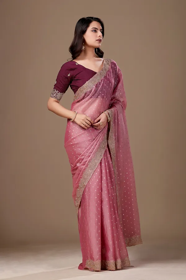 Pink_Embellished_Saree_For_Women