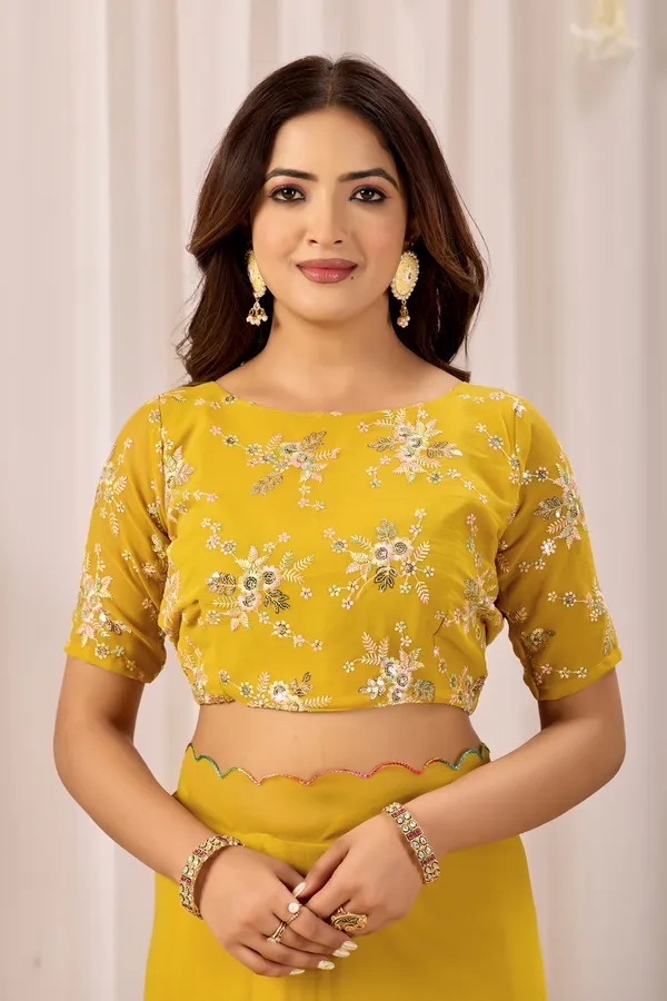 Yellow_Embroidered_Saree_For_Women