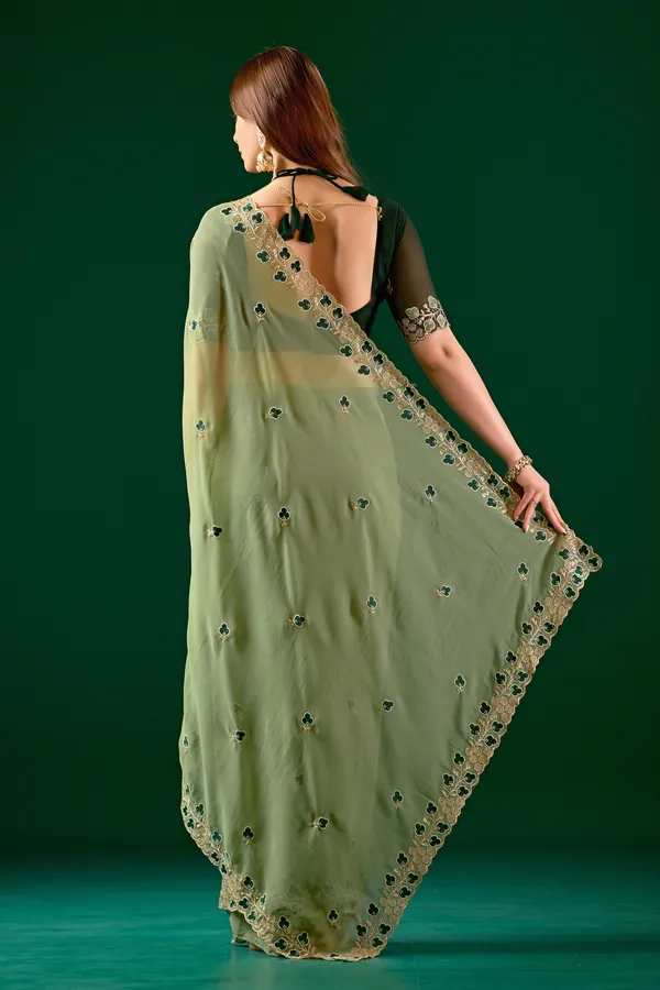 Green_Embroidered_Saree_for_Women