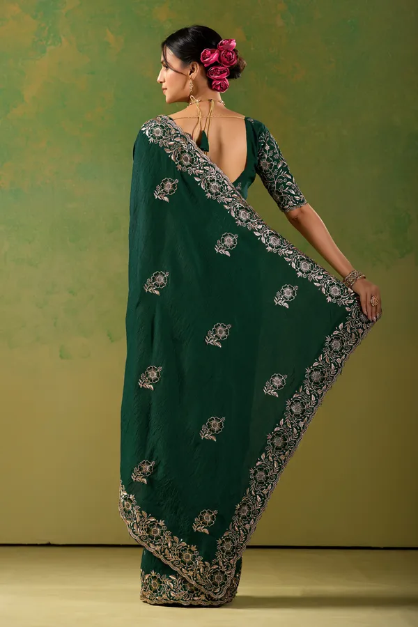 Green_Chiffon_Floral_Embroidered_Saree_For_Women