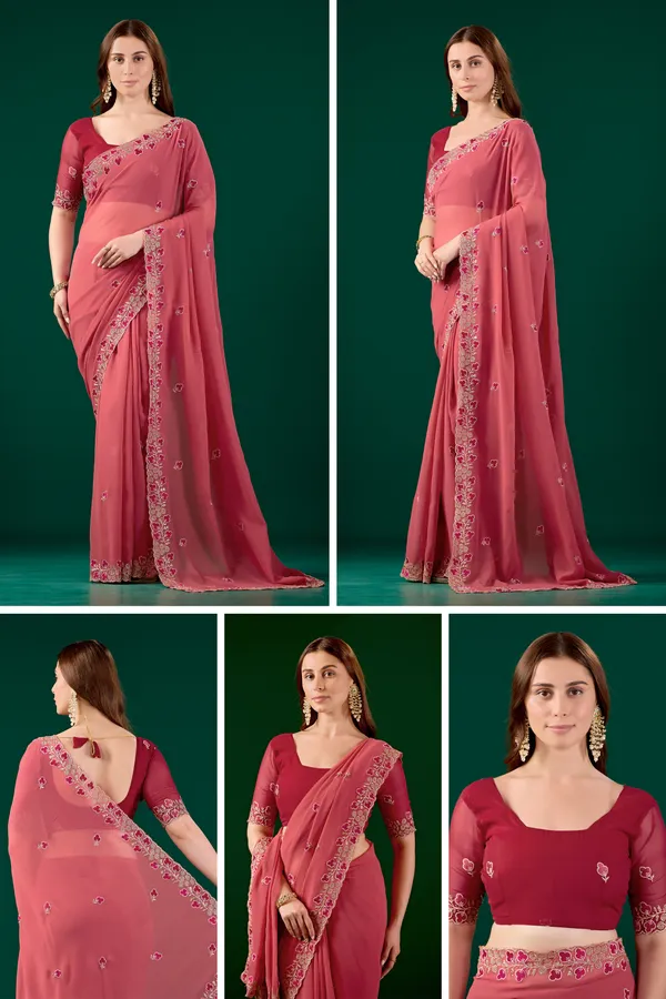 Pink_Georgette_Floral_Embroidered_Saree_For_Women