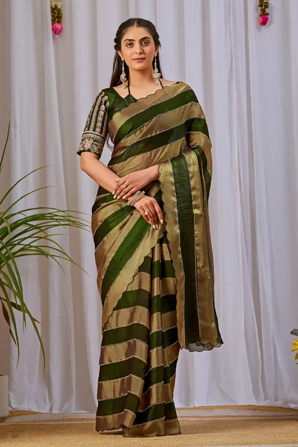 Green_Embroidered_Saree_For_Women