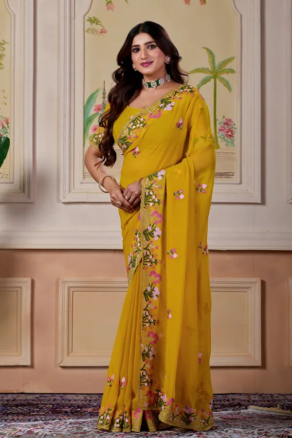 Mustard_Embroidered_Saree_for_Women