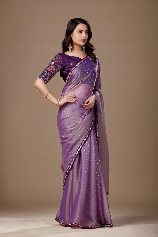 Purple_Sheer_Sequin_Saree_For_Women