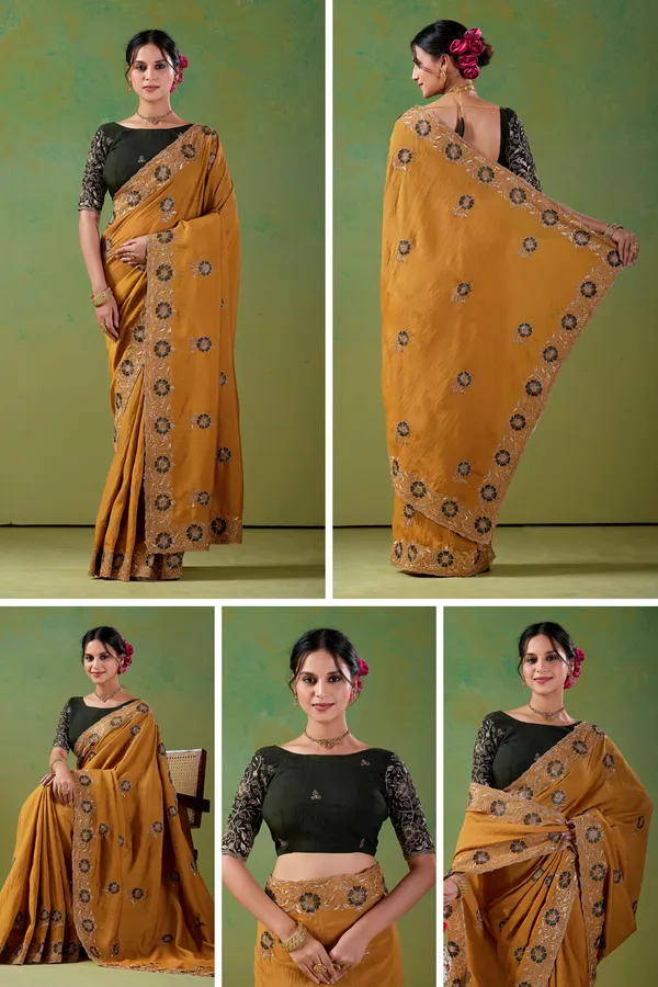 Mustard_Floral_Border_Saree_for_Women