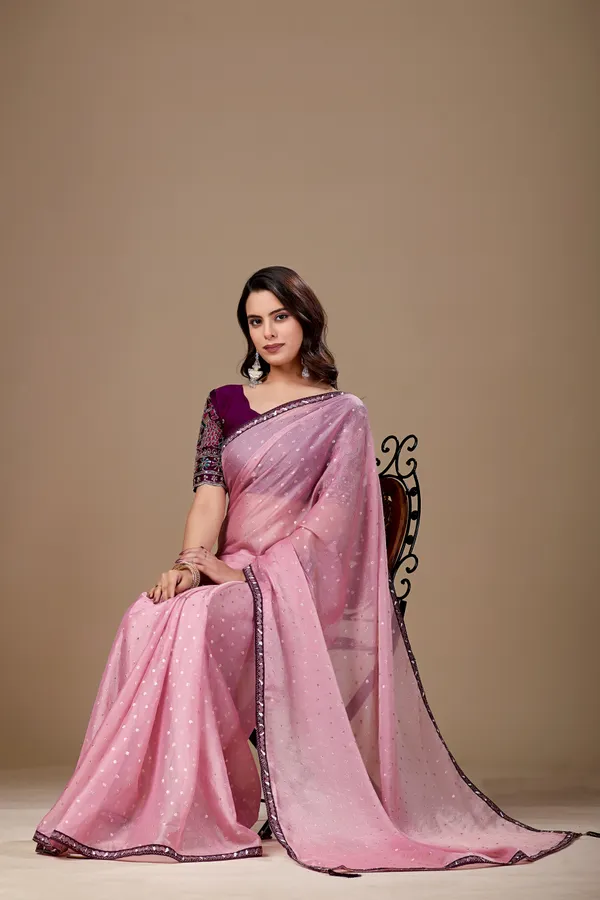 Pink_Georgette_Embellished_Saree_for_Women