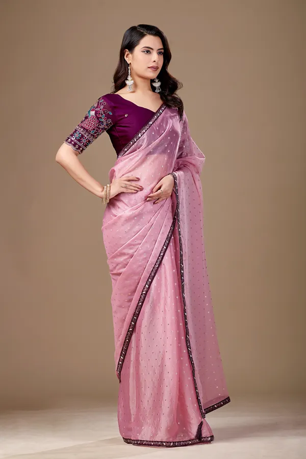 Pink_Georgette_Embellished_Saree_for_Women