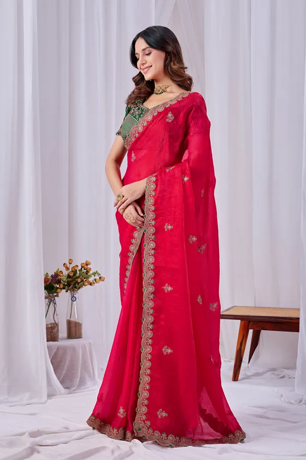 Pink_Embroidered_Saree_For_Women