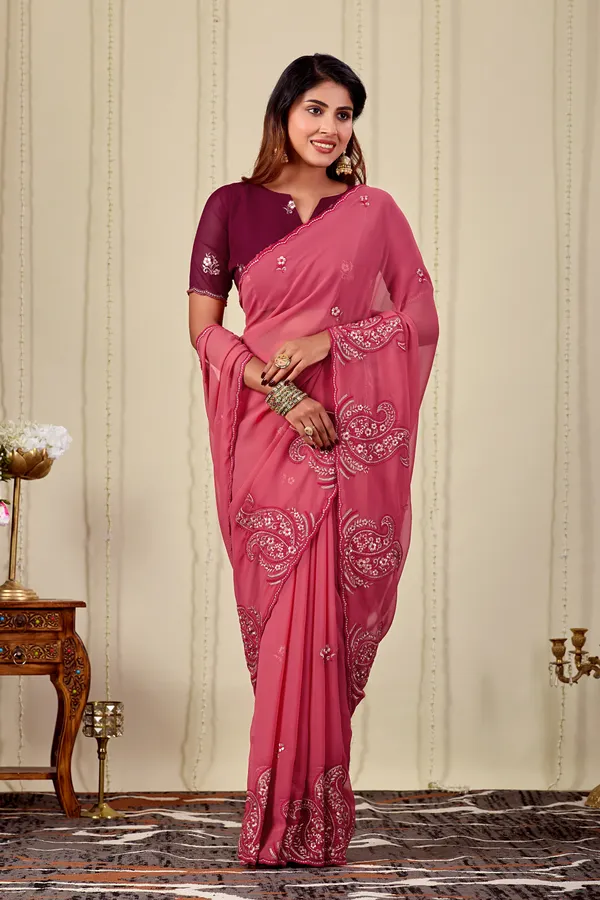 Pink_Georgette_Embroidered_Saree_for_Women