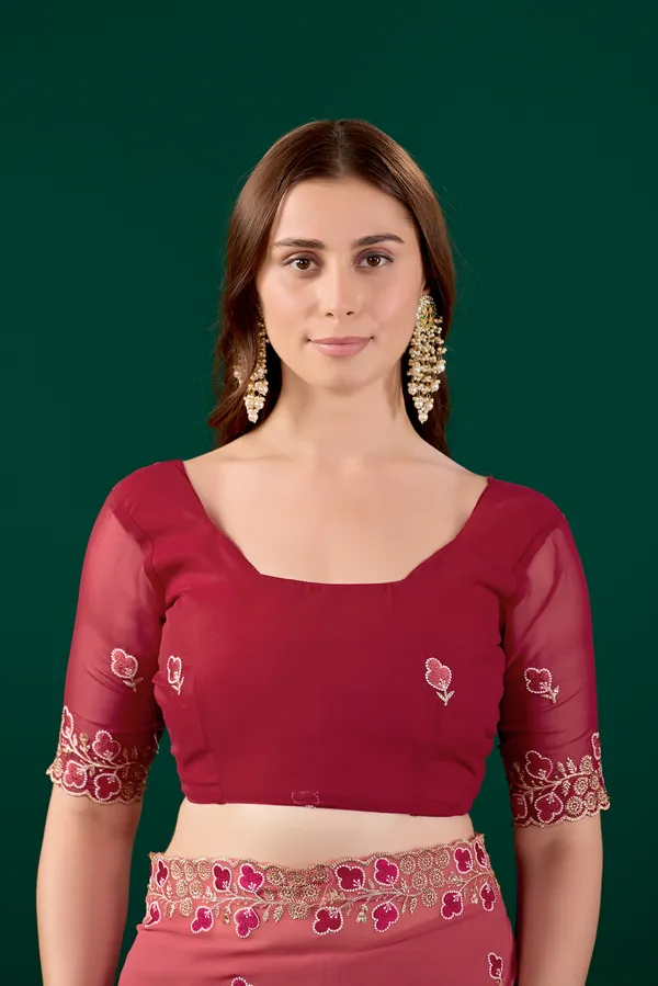 Pink_Georgette_Floral_Embroidered_Saree_For_Women
