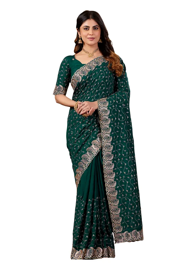 Green_Art_Silk_Floral_Embroidered_Saree_For_Women