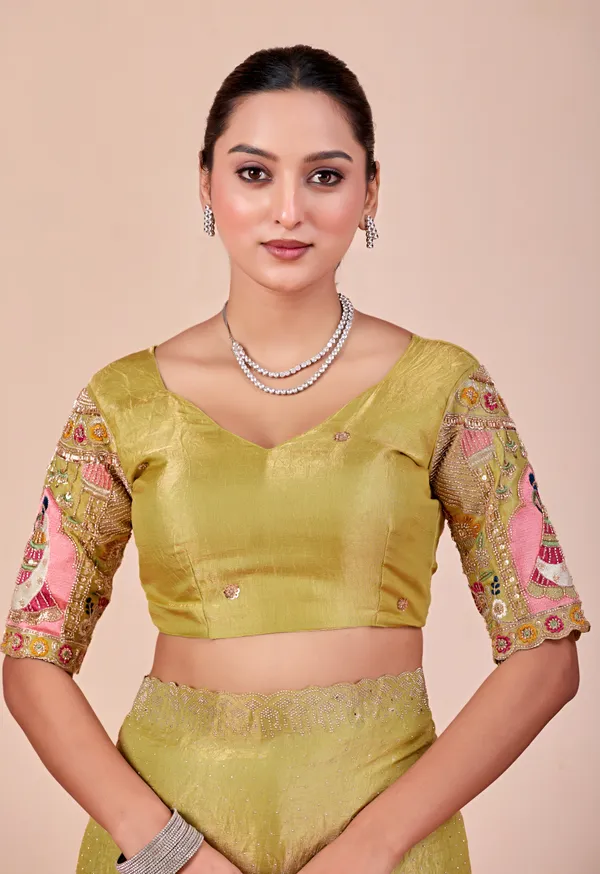 Olive_Green_Embellished_Saree_for_Women