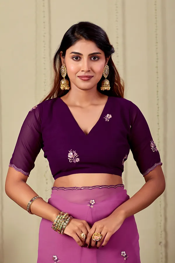 Purple_Georgette_Paisley_Embroidered_Saree_For_Women