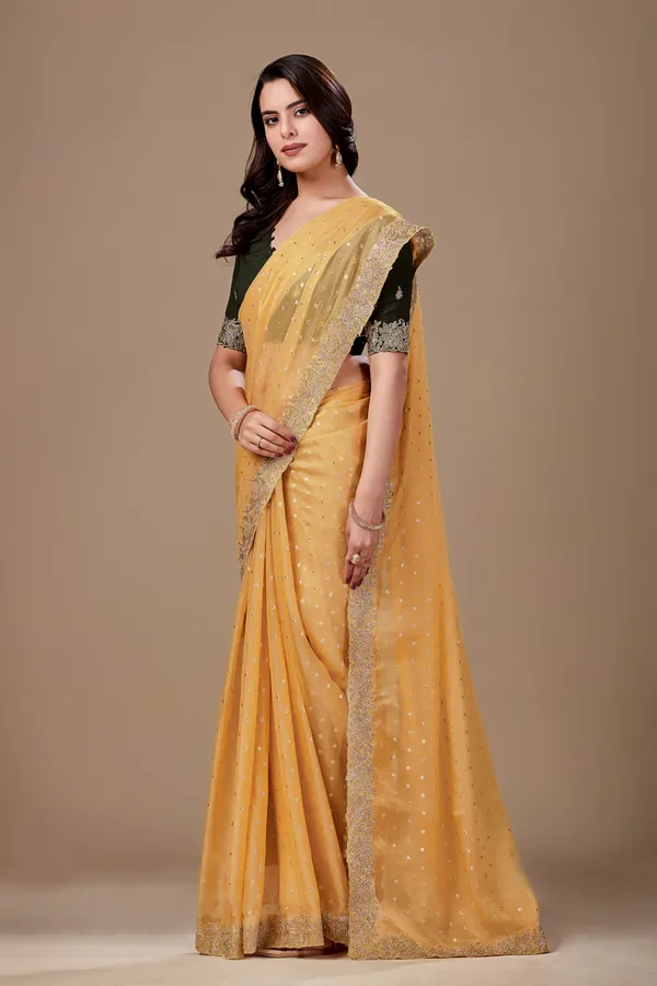 Yellow_Embellished_Saree_For_Women