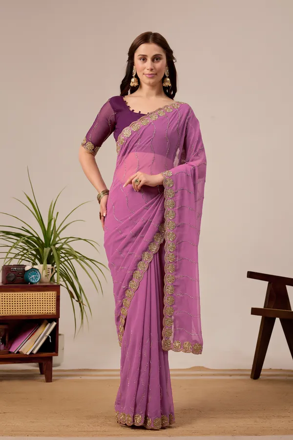 Purple_Embroidered_Saree_for_Women