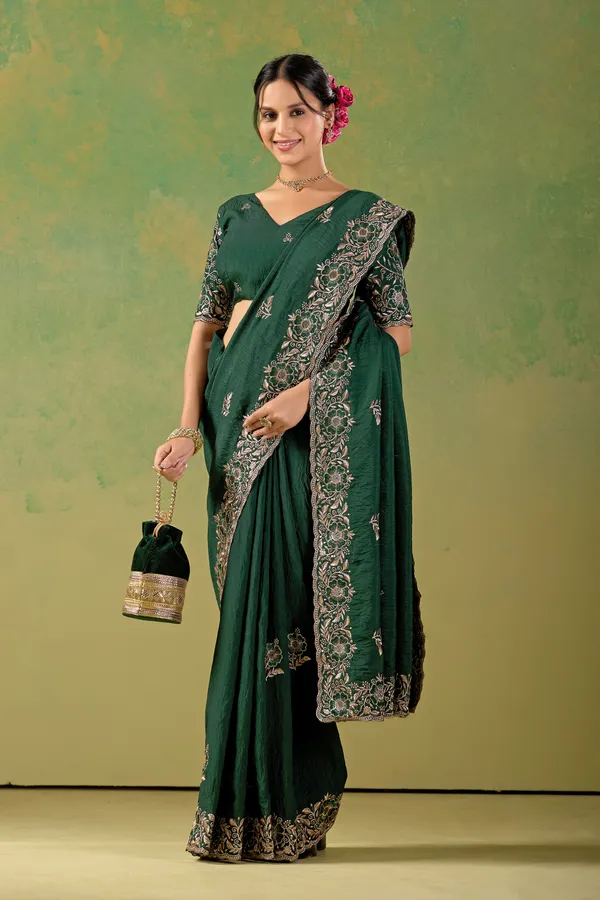 Green_Embroidered_Saree_for_Women