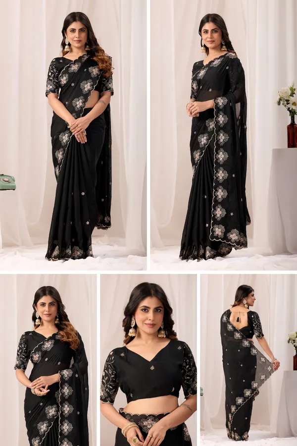 Black_Embroidered_Saree_For_Women