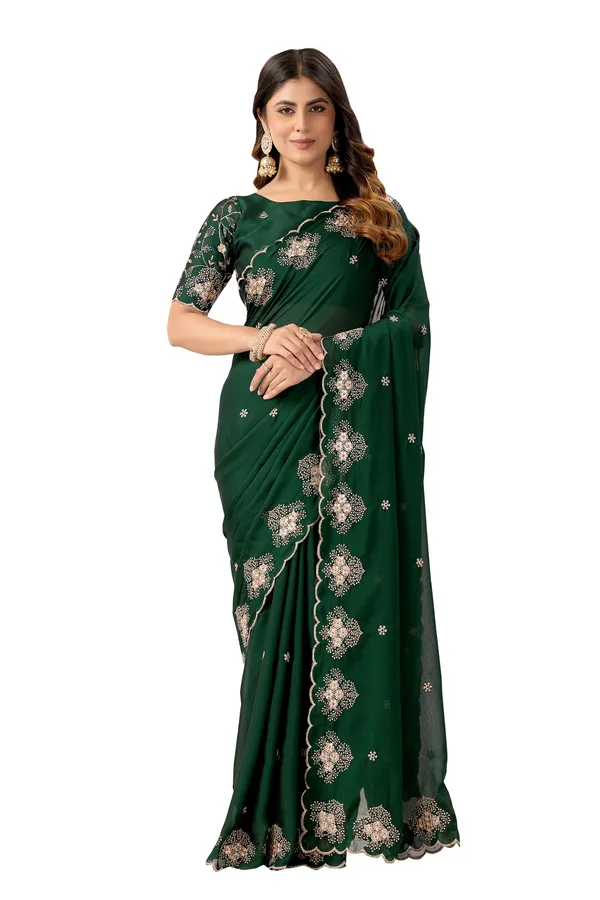 Green_Embroidered_Saree_for_Women