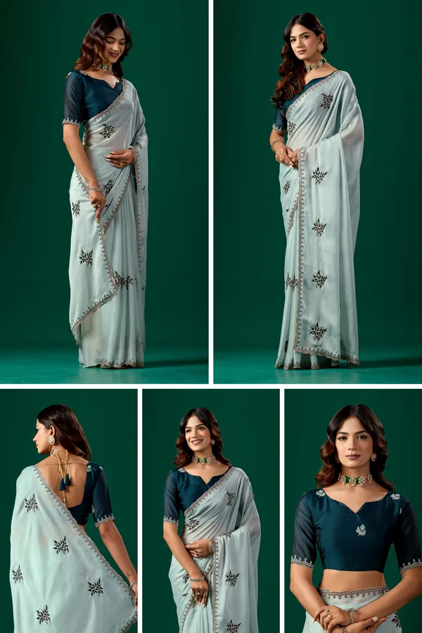 Mint_Lightweight_Floral_Print_Saree_for_Women