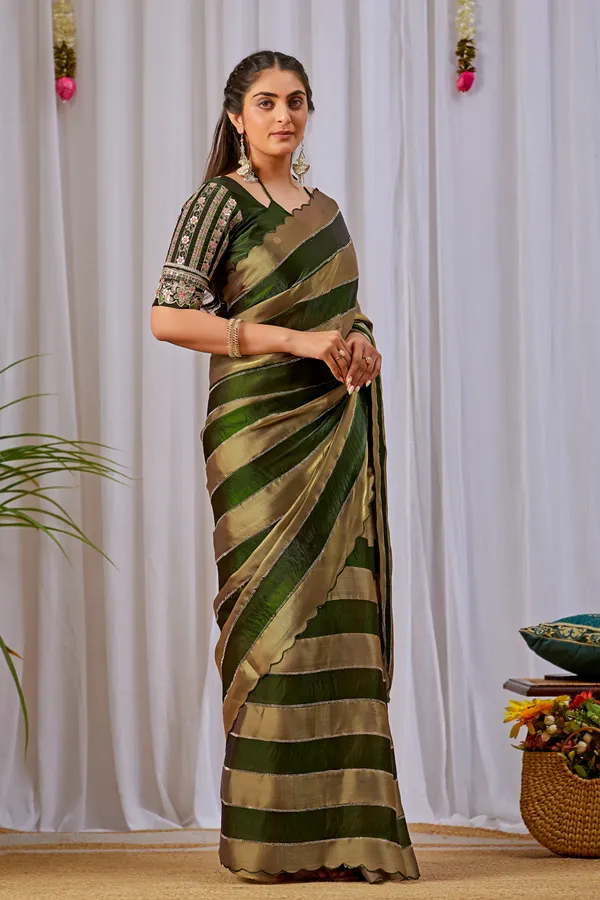Green_Embroidered_Saree_For_Women