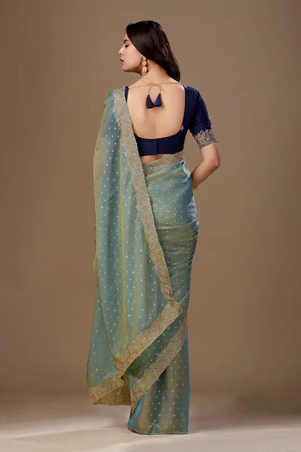 Sage_Green_Embellished_Saree_For_Women