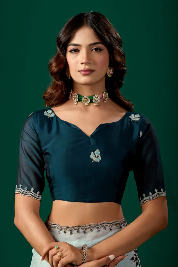 Mint_Lightweight_Floral_Print_Saree_for_Women