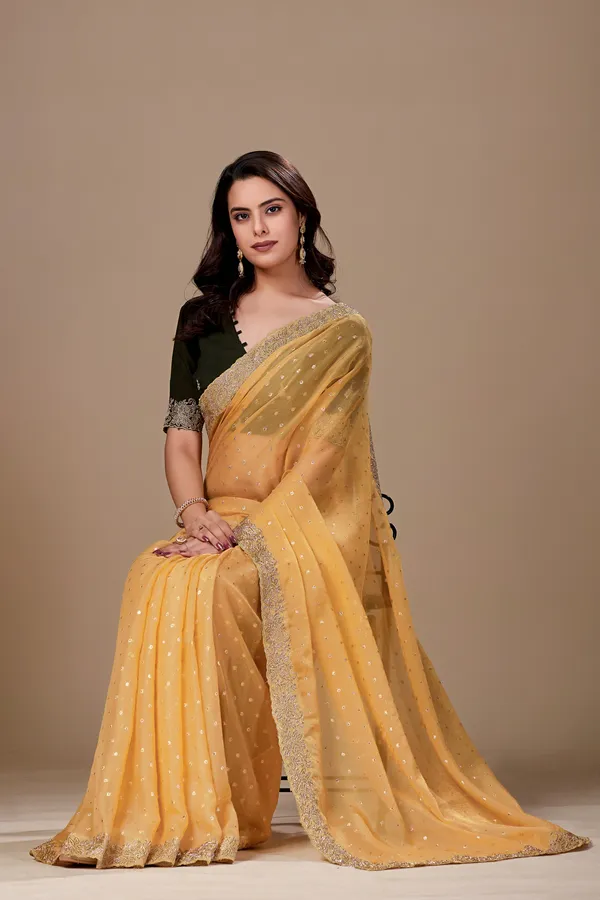 Yellow_Embellished_Saree_For_Women