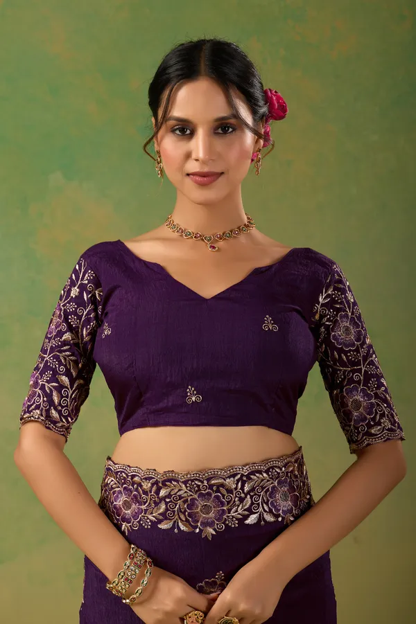 Purple_Chiffon_Floral_Embroidered_Saree_For_Women