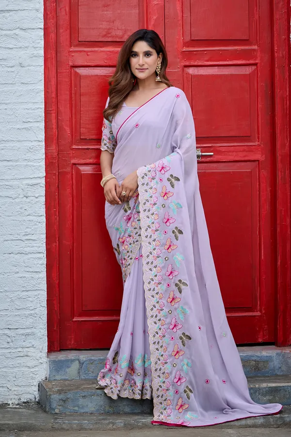 Lavender_Floral_Embroidered_Saree_for_Women