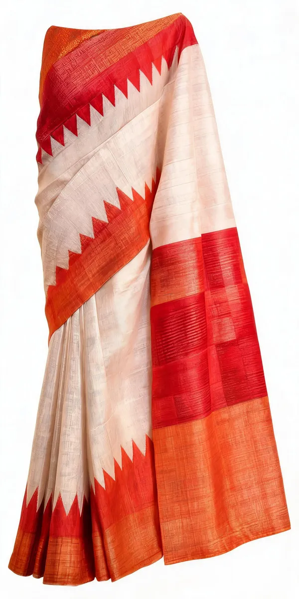 Cream_Jacquard_Premium_Saree_For_Women