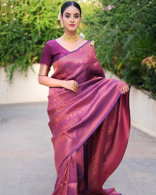 Purple_Jacquard_Premium_Saree_For_Women