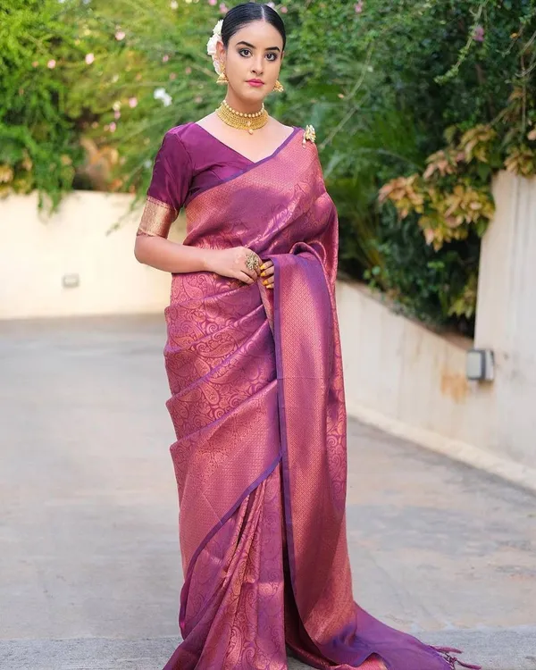 Purple_Jacquard_Premium_Saree_For_Women