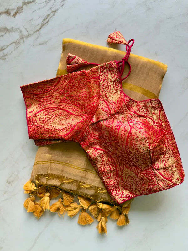 Gold_Jacquard_Premium_Saree_For_Women