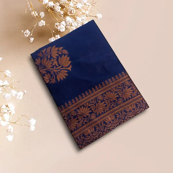 Navy_Blue_Jacquard_Premium_Saree_For_Women
