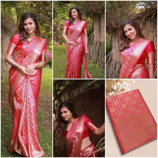 Pink_Jacquard_Premium_Saree_For_Women