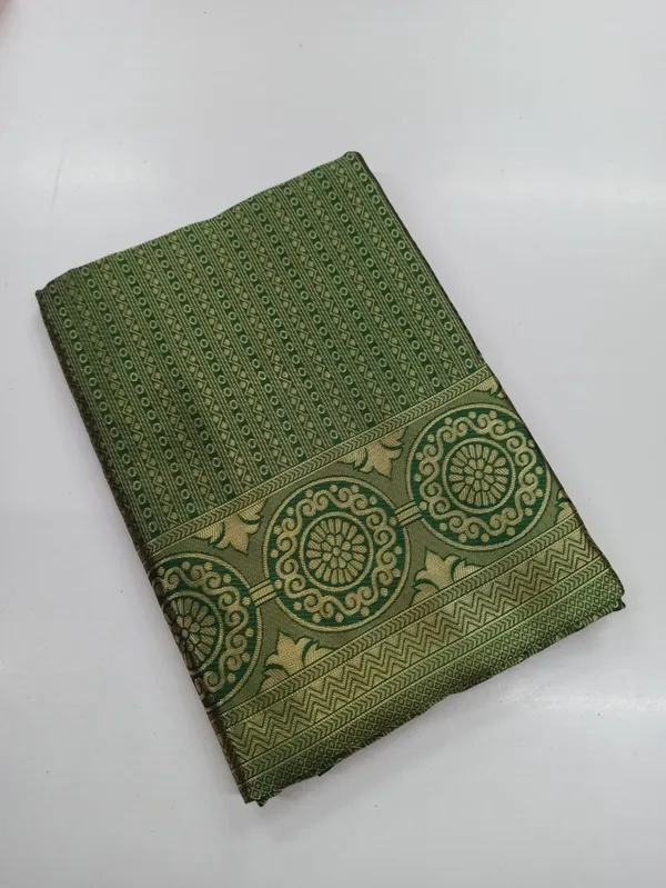 Olive_Green_Jacquard_Premium_Saree_For_Women