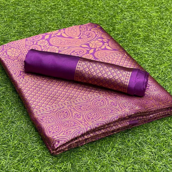 Purple_Jacquard_Premium_Saree_For_Women