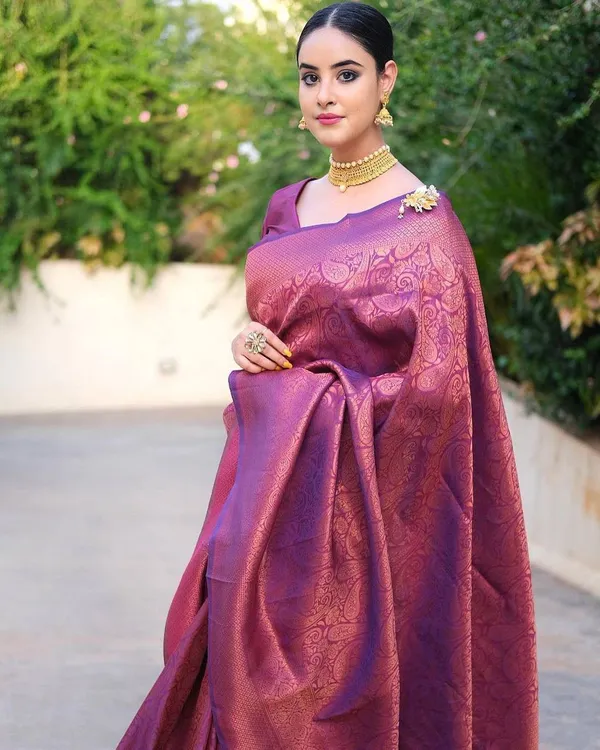 Purple_Jacquard_Premium_Saree_For_Women