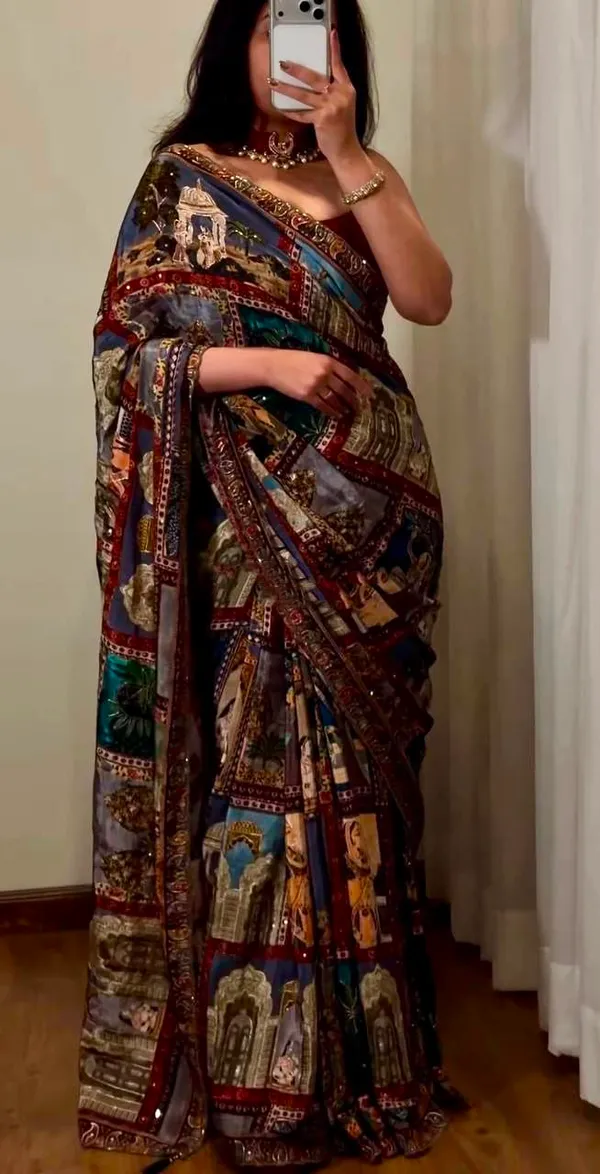Multicolor_Jacquard_Premium_Saree_For_Women