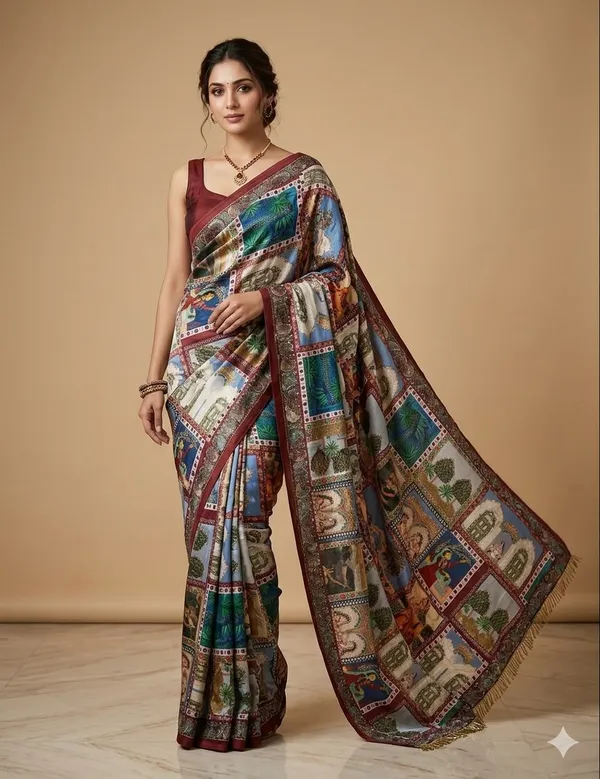 Multicolor_Jacquard_Premium_Saree_For_Women