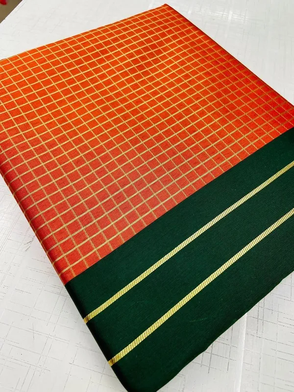 Orange_Jacquard_Premium_Saree_For_Women