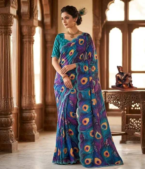 Multicolor_Jacquard_Premium_Saree_For_Women