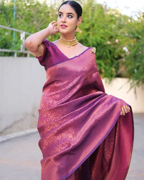 Purple_Jacquard_Premium_Saree_For_Women