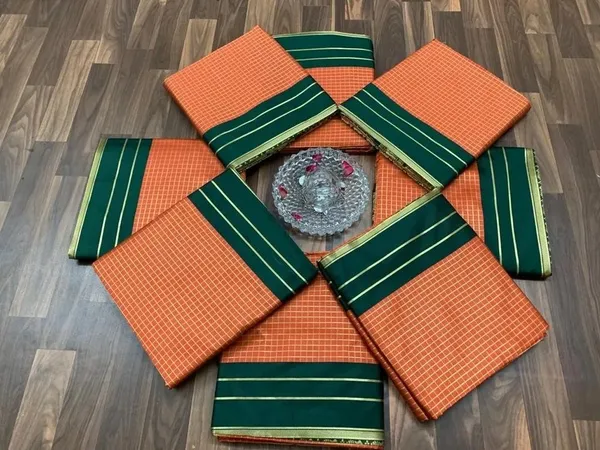 Orange_Jacquard_Premium_Saree_For_Women