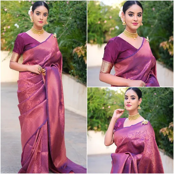 Purple_Jacquard_Premium_Saree_For_Women