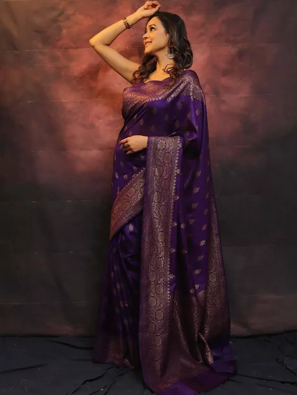Purple_Jacquard_Premium_Saree_For_Women