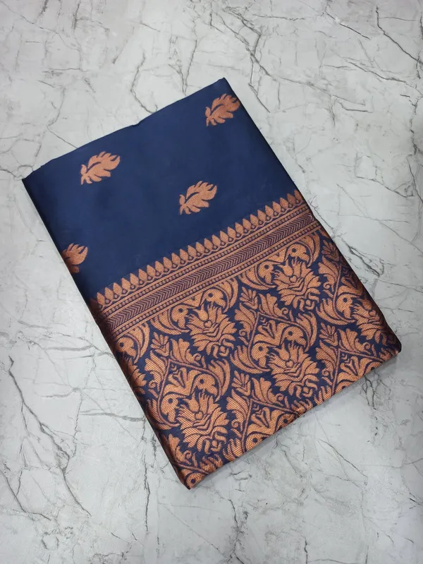 Blue_Jacquard_Premium_Saree_For_Women