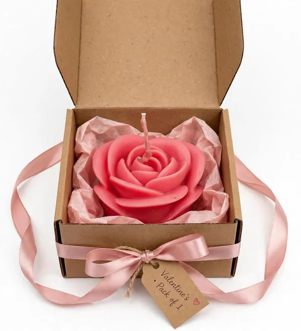 Rose_Shaped_Candle_5.5x7x8_Cm