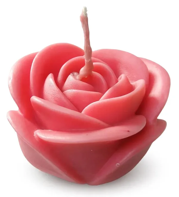 Rose_Shaped_Candle_5.5x7x8_Cm
