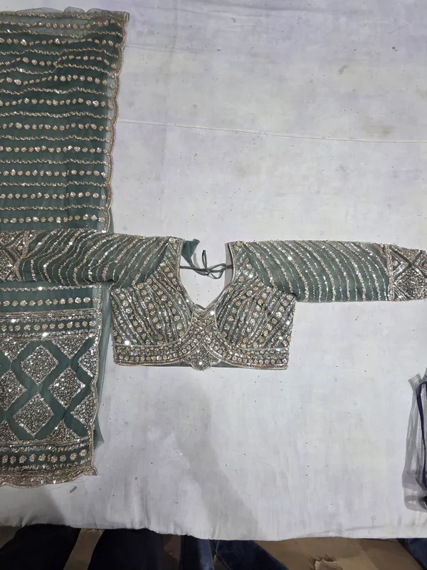 Green_Net_Saree_For_Women